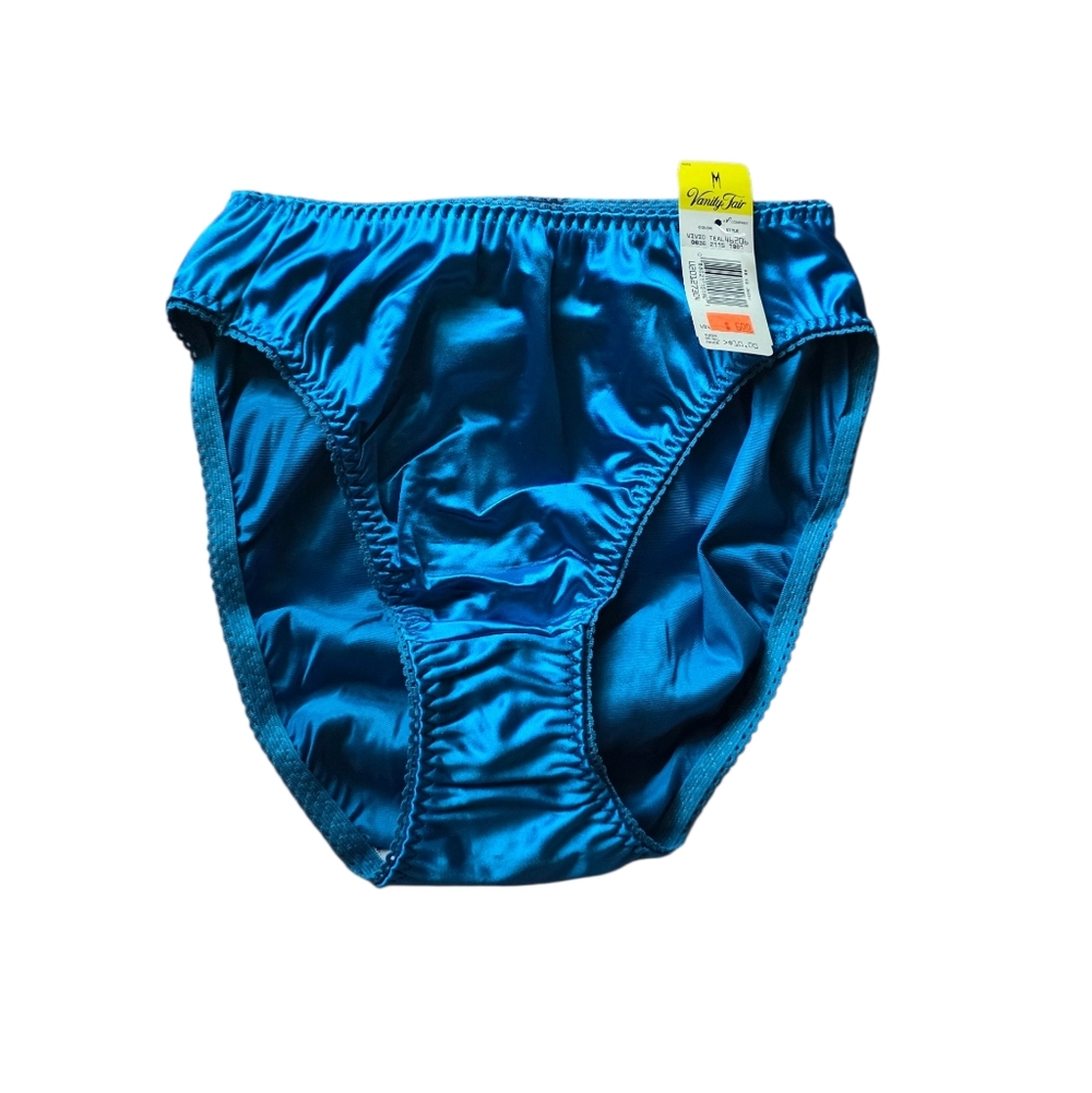 vanity fair nylon satin second skin vintage panties size medium nwt